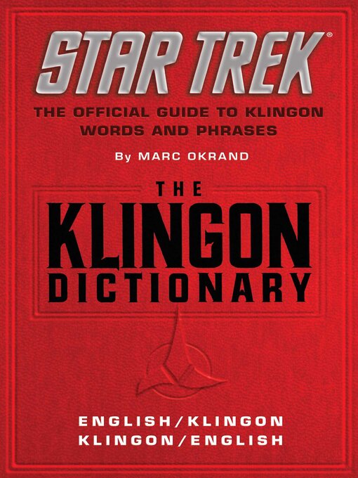 Title details for The Klingon Dictionary by Marc Okrand - Available